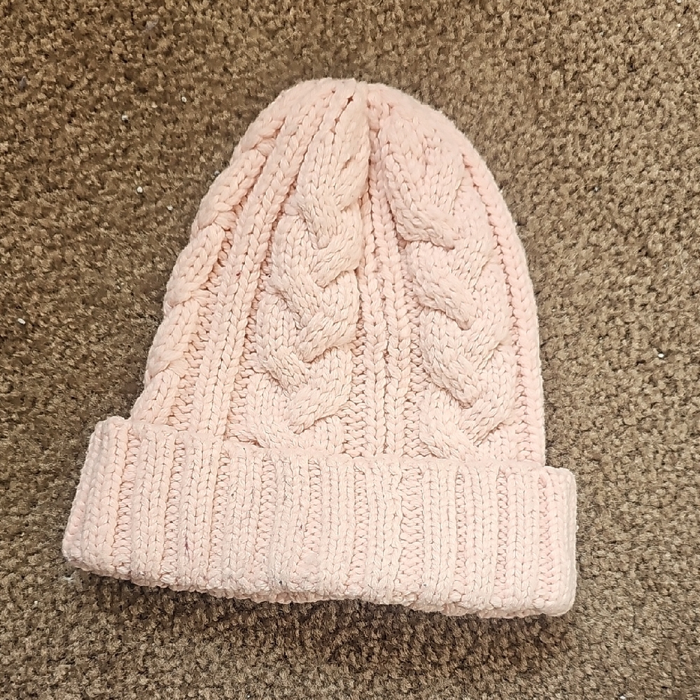 a new day Pink Cable Knit Beanie